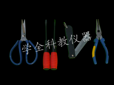 剪刀、一字螺絲刀、玻璃刀、尖嘴鉗