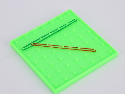 釘板玩具教具小釘板學生用塑料釘子板小學數學實驗幾何圖形板